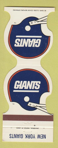 Matchbook Cover - New York Giants Football