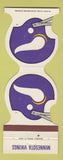 Matchbook Cover - Minnesota Vikings Football 1981 Armour Credit Union