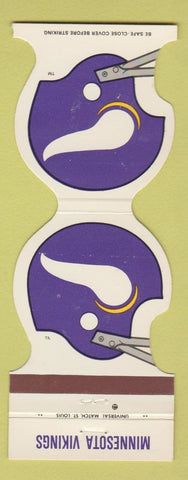 Matchbook Cover - Minnesota Vikings Football 1981 Armour Credit Union