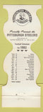 Matchbook Cover - Pittsburgh Steelers Football 1982 Washington Federal Savings