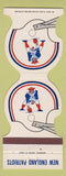 Matchbook Cover - New England Patriots Football 1981 MSA Credit Union Esmond RI