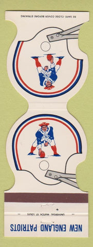Matchbook Cover - New England Patriots Football 1981 MSA Credit Union Esmond RI
