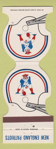 Matchbook Cover - New England Patriots Football 1981 Floor Corp Manchester NH