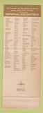 Matchbook Cover - Imperial 400 Motel South San Francisco CA