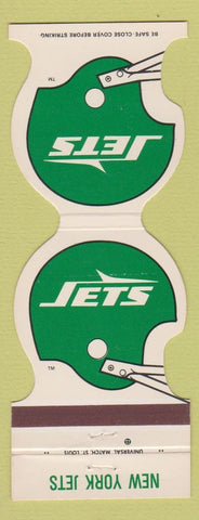 Matchbook Cover - New York Jets Football 1981 Ettco Wire Cable Ridgewood NY