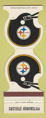 Matchbook Cover - Pittsburgh Steelers Football 1981 Walt's Upper St Clair PA
