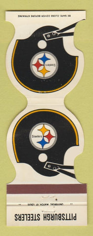 Matchbook Cover - Pittsburgh Steelers Football 1981 North Side Bank PA