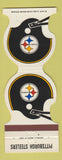 Matchbook Cover - Pittsburgh Steelers Football 1981 Nuzum Chevrolet Uniontown PA