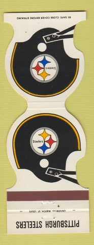 Matchbook Cover - Pittsburgh Steelers Football 1981 Nuzum Chevrolet Uniontown PA
