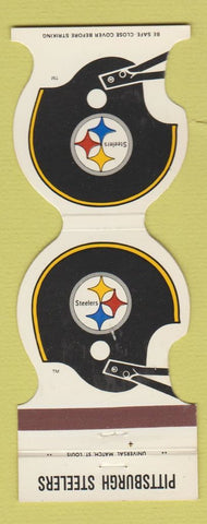 Matchbook Cover Pittsburgh Steelers Football 81 Bank Springdale Sharpsburg WEAR