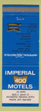 Matchbook Cover - Imperial 400 Motel Richmond IN