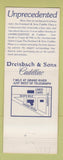 Matchbook Cover - Dreisbach & Sons Cadillac Detroit MI