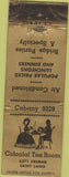 Matchbook Cover - Colonial Tea Room Saint Louis MO wear