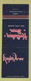 Matchbook Cover - Holiday Inn Knights Arms Oak Lawn IL