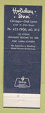 Matchbook Cover - Holiday Inn Knights Arms Oak Lawn IL