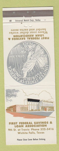 Matchbook Cover - First Federal Savings & Loan Wichita Falls TX