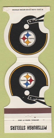 Matchbook Cover - Pittsburgh Steelers Football 1981 Bank Bridgewater PA