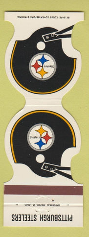 Matchbook Cover - Pittsburgh Steelers Football 1981 Nuzum Chevrolet Uniontown PA