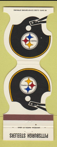 Matchbook Cover - Pittsburgh Steelers Football 1981 ME Cunningham Ingomar PA
