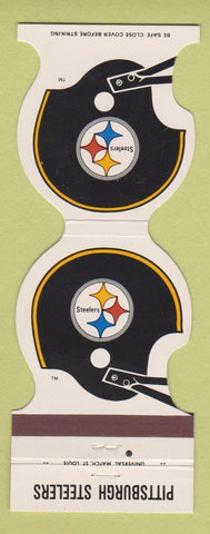 Matchbook Cover - Pittsburgh Steelers Football 1981 Hobby Center Youngstown OH
