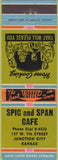 Matchbook Cover - Spci and Span Cafe Junction City KS