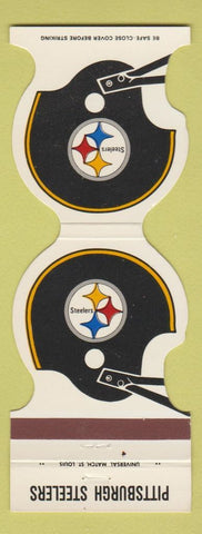 Matchbook Cover - Pittsburgh Steelers Football 1980 Kwik Copy Tulsa OK
