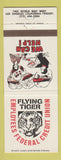 Matchbook Cover - Flying Tiger Credit Union Los Angeles CA
