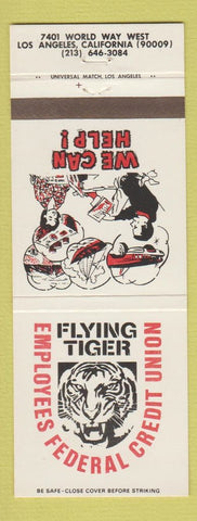 Matchbook Cover - Flying Tiger Credit Union Los Angeles CA