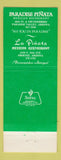 Matchbook Cover - Paradise Pinata Restaurant Mexican Paradise Valley AZ