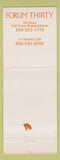 Matchbook Cover - Forum Thirty Springfield IL