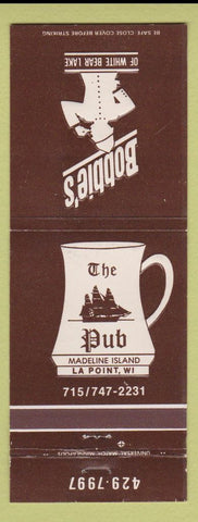 Matchbook Cover - The Pub La Point WI Bobbie's White Bear Lake