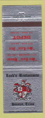 Matchbook Cover - Look's Restaurants Houston TX