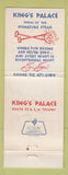 Matchbook Cover - King's Place Lisle IL 1976 WEAR