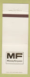 Matchbook Cover - Massey Ferguson Tractors City of Industry CA
