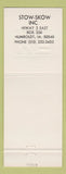 Matchbook Cover - Massey Ferguson Tractors Stow Skow Humboldt IA