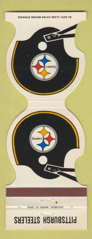 Matchbook Cover Pittsburgh Steelers Football 81 Cambridge Lee Metal Leetsdale PA