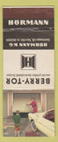 Matchbook Cover - Berry Tor Garage Doors? Horman German
