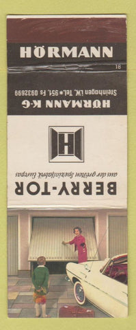Matchbook Cover - Berry Tor Garage Doors? Horman German