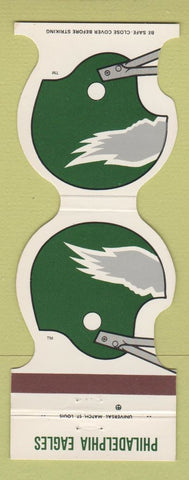Matchbook Cover - Philadelphia Eagles Football 1982 CTCE Credit Union Reading PA