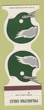 Matchbook Cover - Philadelphia Eagles Football 1982 Oldsmobile Saab Wynnewood PA