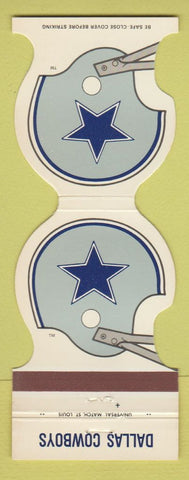 Matchbook Cover - Dallas Cowboys Football 1981 Ettco Wire Cable Ridgewood NY