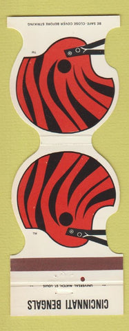 Matchbook Cover - Cincinnati Bengals Football 1982 Kemba Credit Union OH