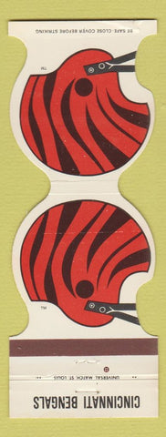 Matchbook Cover - Cincinnati Bengals Football 1981 Goofs Factory Outlets