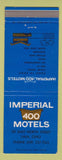 Matchbook Cover - Imperial 400 Motel Lima OH