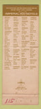 Matchbook Cover - Imperial 400 Motel Lima OH