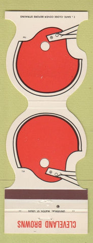 Matchbook Cover - Cleveland Browns Football 1981 RKE Credit Union Ravenswood WV