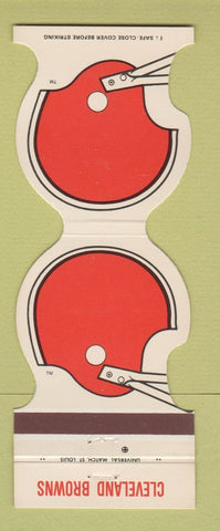 Matchbook Cover - Cleveland Browns Football 1981 Reese Tool Supply Warren Canton