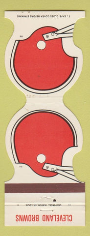 Matchbook Cover - Cleveland Browns Football 1981 Hobby Center Youngstown OH