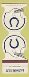 Matchbook Cover - Baltimore Colts Football 1981 Ettco Wire Cable Ridgewood NY