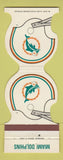 Matchbook Cover - Miami Dolphins Football 1981 WIOD 610 Radio